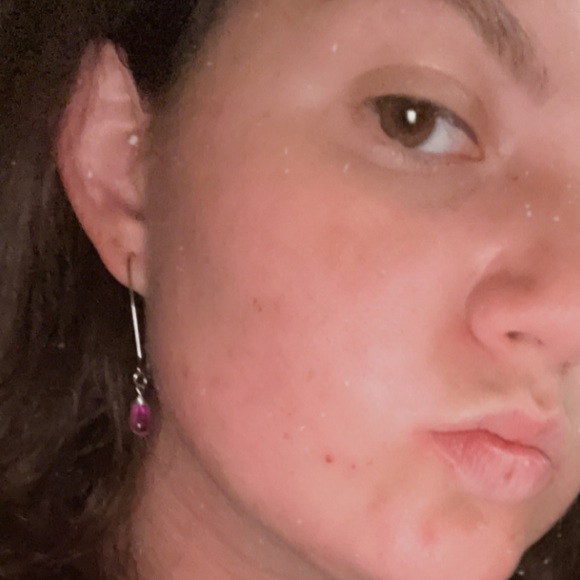 ❤️‍🔥BOGO FREE Handmade Boutique Silver Purple Charm Dangle Drop Earrings - Picture 2 of 5